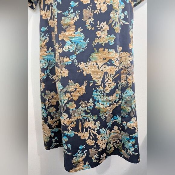 VTG A Mendel 60s 70s Floral Nap Maximalist 80s Fairy Whimsical Garden Dress O/S - Picture 4 of 7